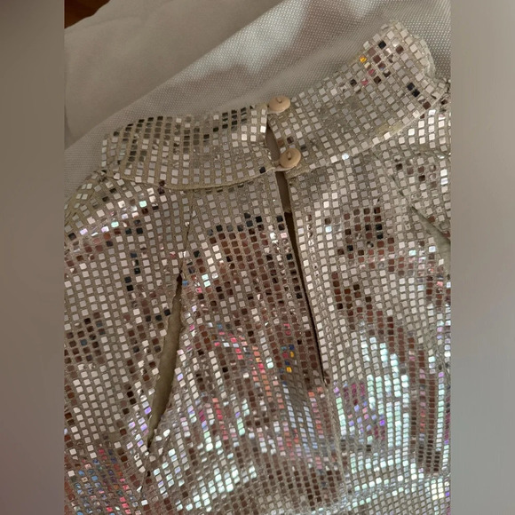 Alexa B Nites Gold Sparkle Dress Size 6 - Picture 5 of 5